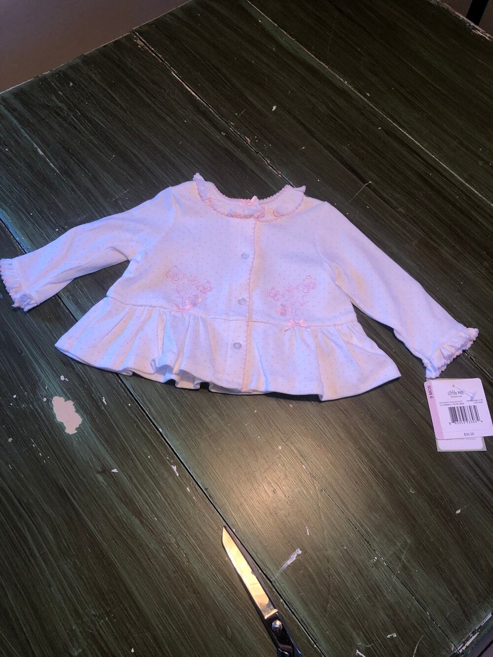 Little Me NWT Baby Girl Pink Cardigan - Size 9 Months